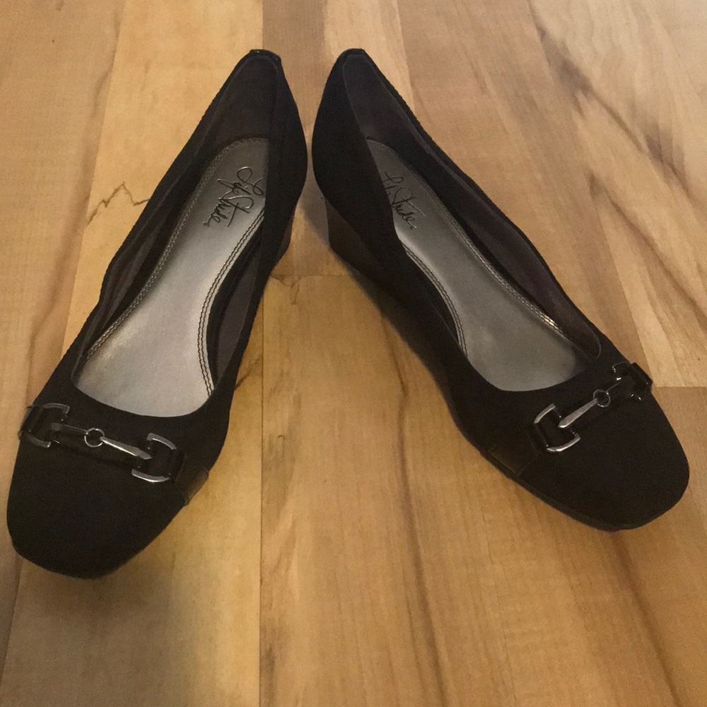 LifeStride Sz 10 Wedge Dress Shoes